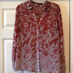 The LIMITED top blouse L Chiffon ombre